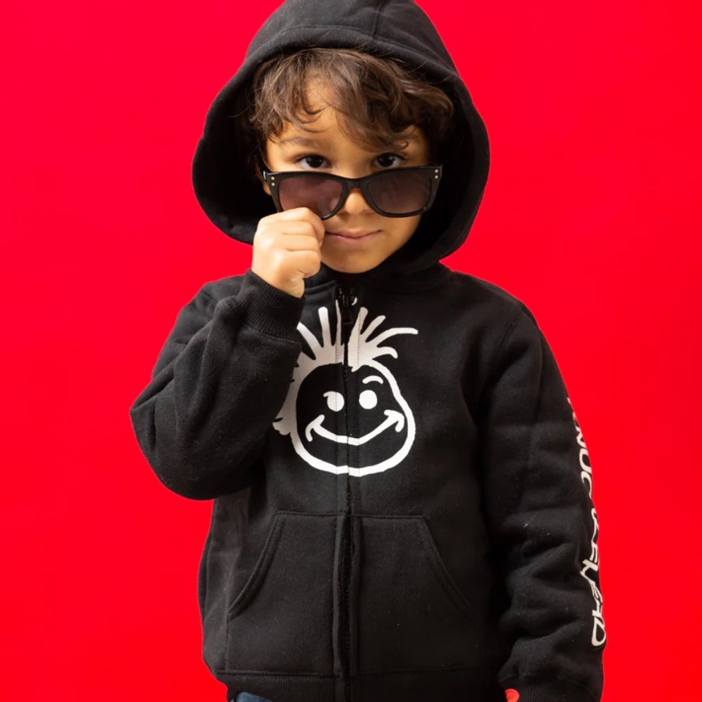 Knuckleheads Boys Hooded Sweatshirt With Thumb Holes, 2T